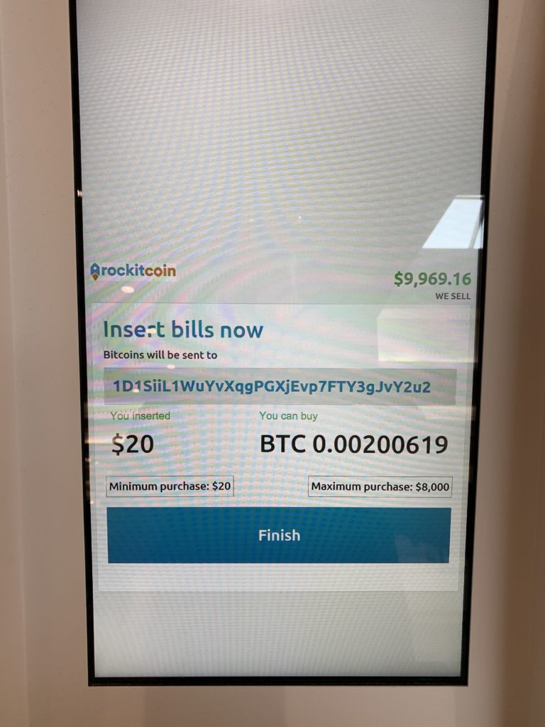 Amount of BTC You Purchased